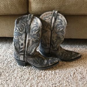 Dan post Ventura Distressed Gray Boots